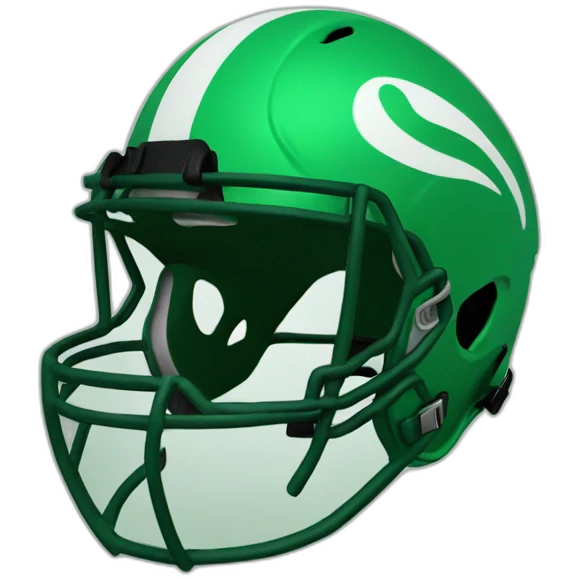 green football helmet emoji