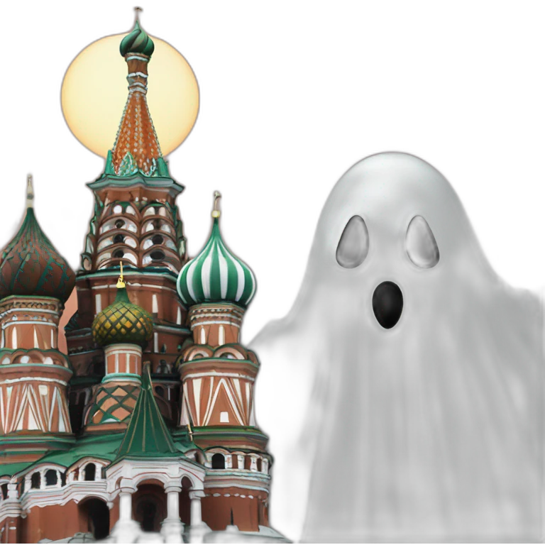 The ghost over St. Basil's Cathedral emoji