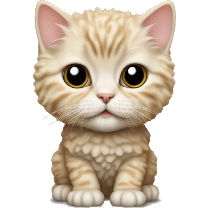 Selkirk Rex kitten  emoji