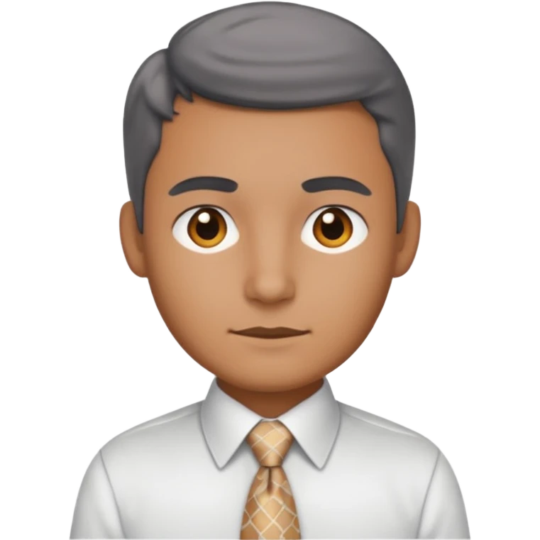 white shirt & grey tie (without face, just clothes, zoomed. in) emoji