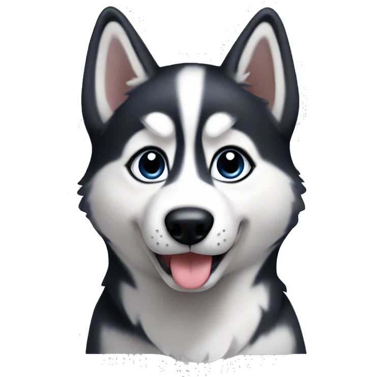 Husky puppy  emoji