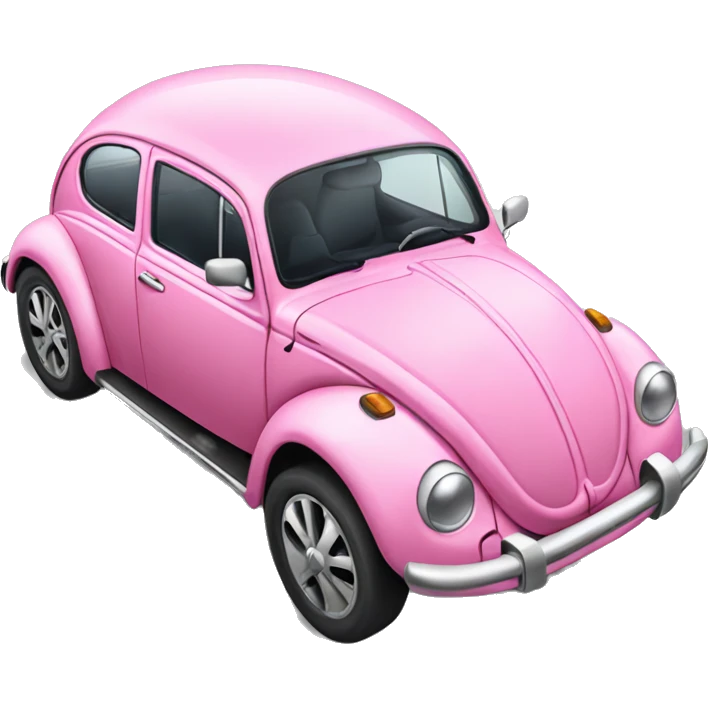 Pink Beetle with sunroof emoji
