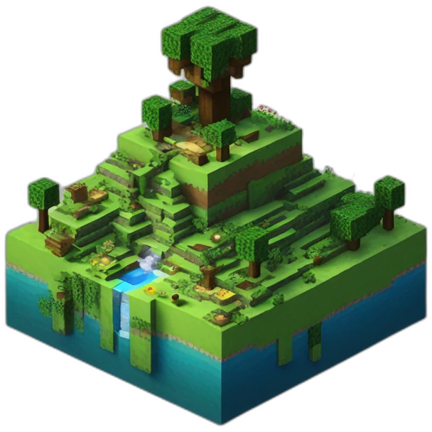 Funcraft serveur Minecraft paysage emoji
