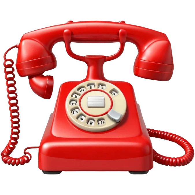red telephone front view emoji