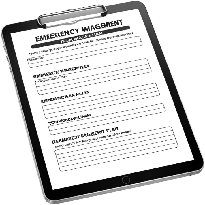 emergency management plan emoji