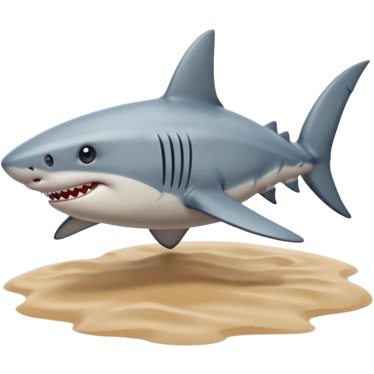 Shark on the beach emoji