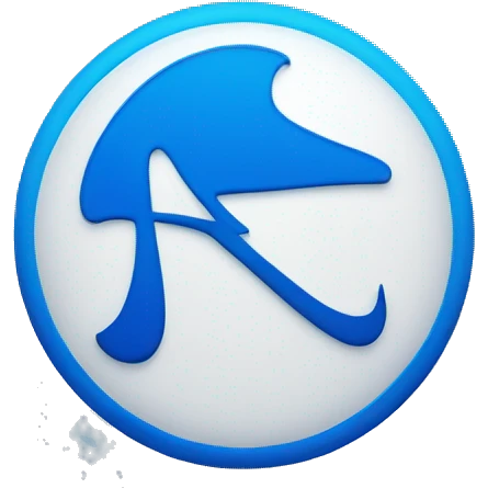 a blue circle with the Nike logo inside emoji