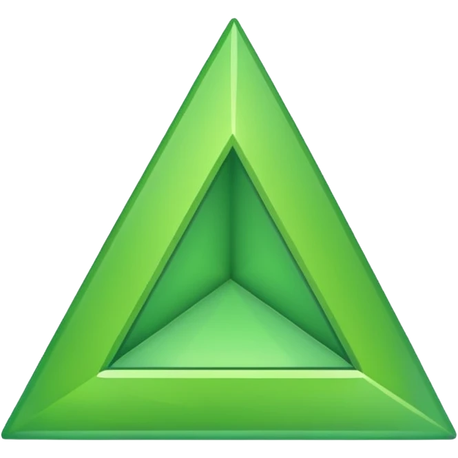a green upward-pointing triangle emoji