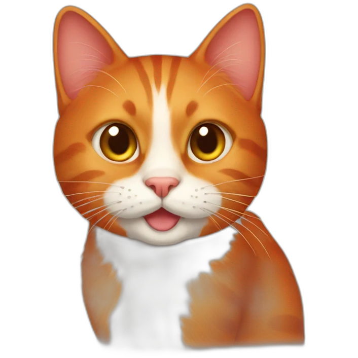 Red cat emoji