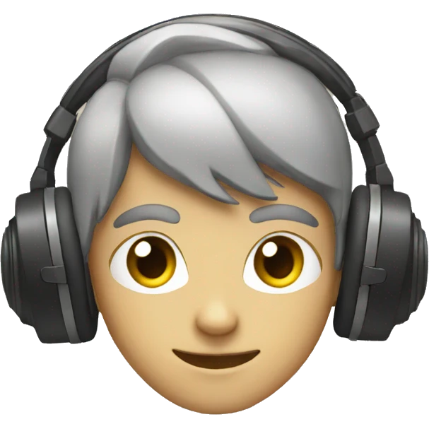 Boy headphones laptop  emoji
