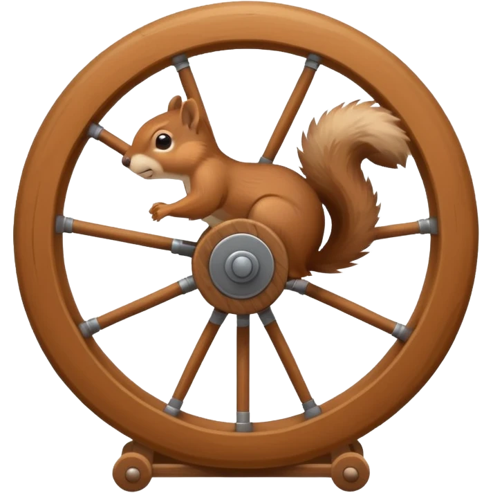 squirrel in a wheel emoji