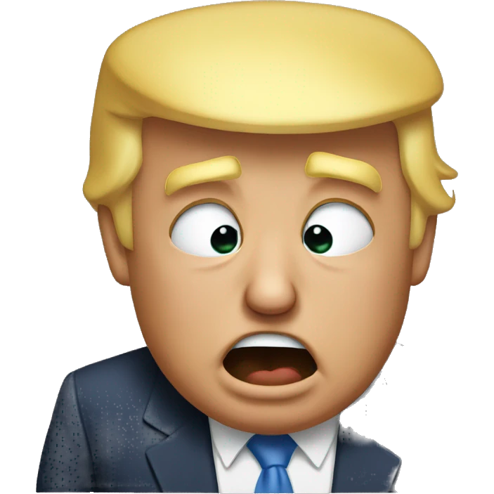 Donald Trump crying emoji