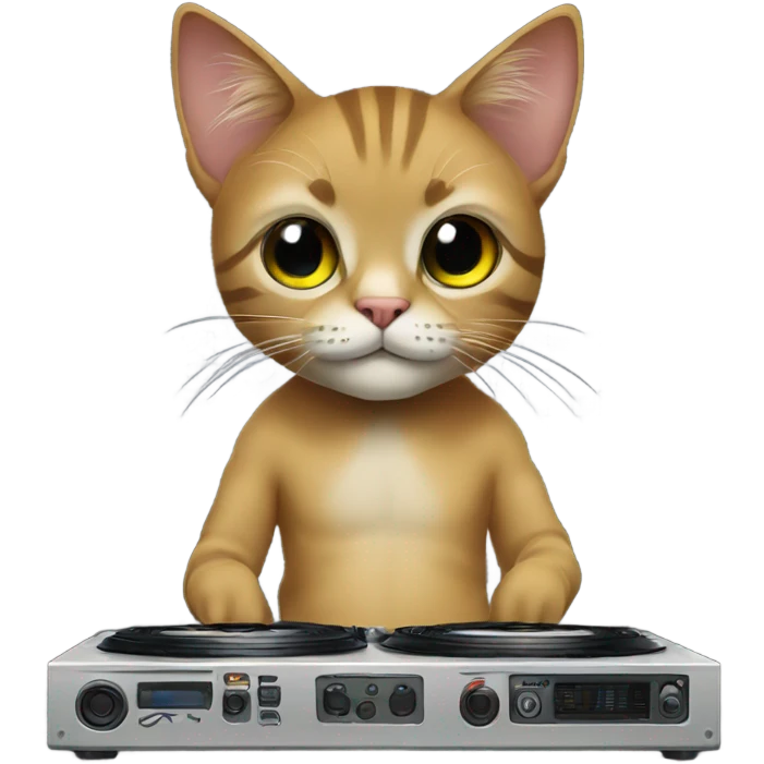 Dj cat emoji
