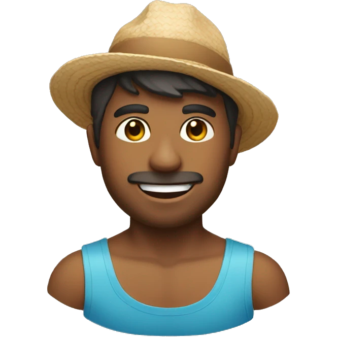 Muchacho en la playa emoji