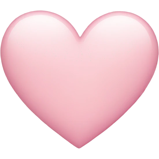 Light pink heart emoji