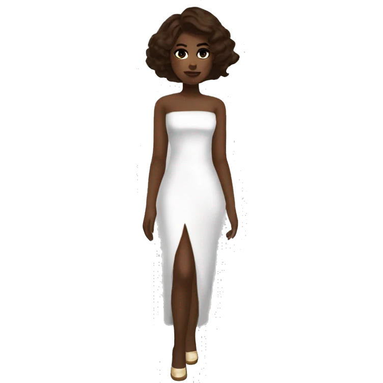 roblox dress to impress nail lady lana white skin brown hair white dress  emoji