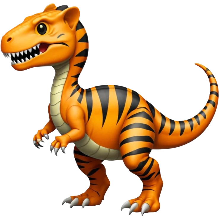 Tiger dinosaur emoji