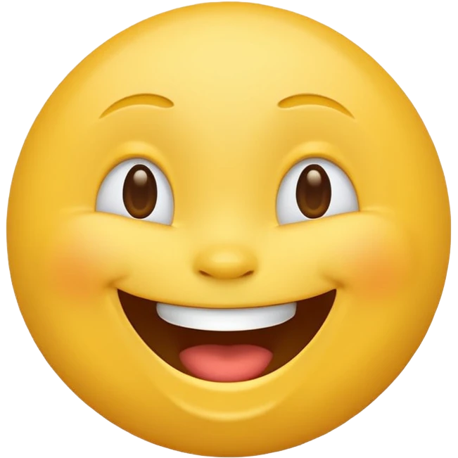 laughing face emoji, joyful and bright emoji