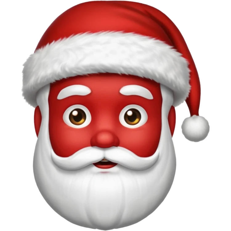 create a santa image with santa hat emoji