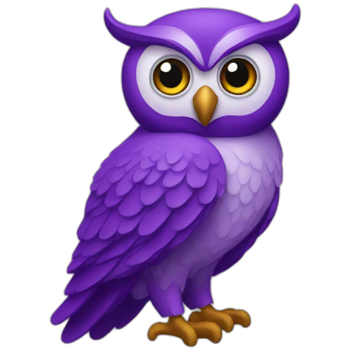 purple owl emoji