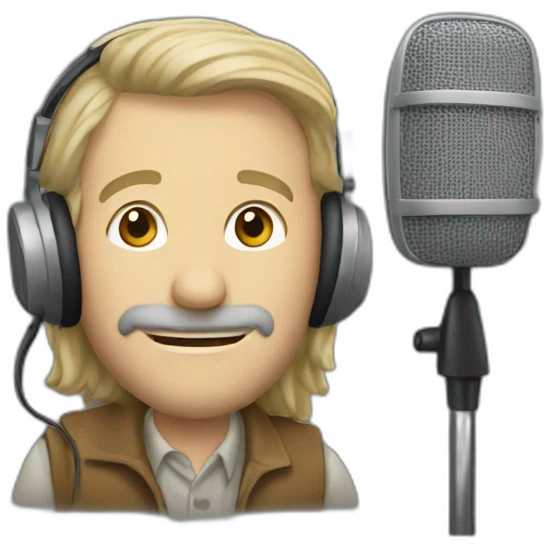 Locutor de radio emoji
