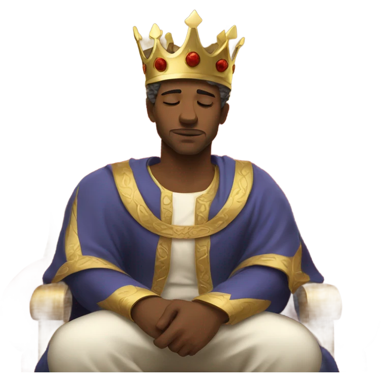 King asleep emoji