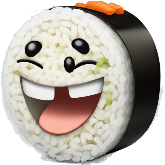 Happy sushi emoji