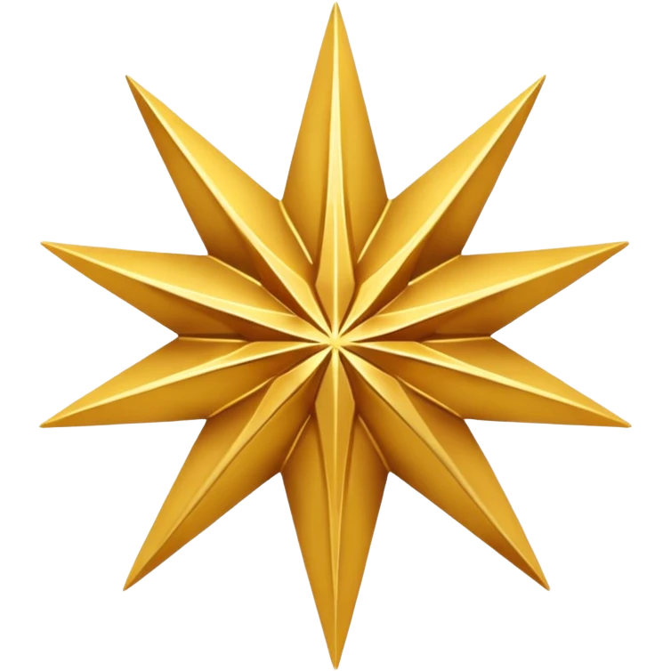 i want a star with only 9 points on it emoji