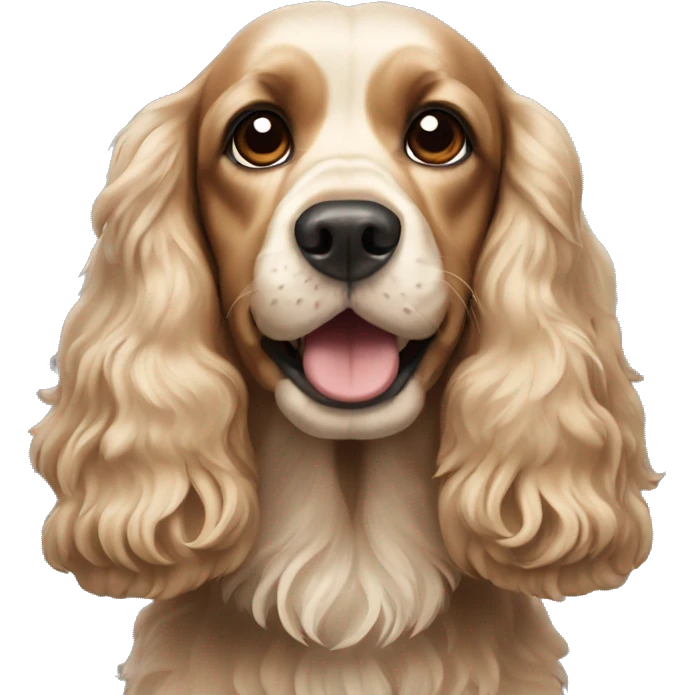 Cocker spaniel dog emoji