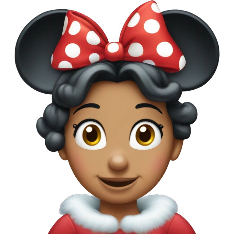 Minnie Mouse christmas  emoji