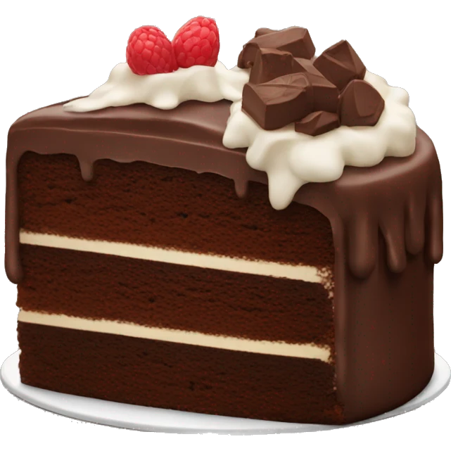 Chocolate cake emoji