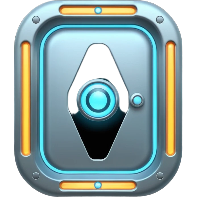 futuristic portal door in portal emoji