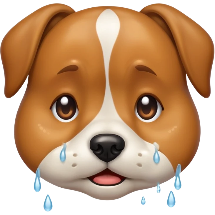 crying dog emoji