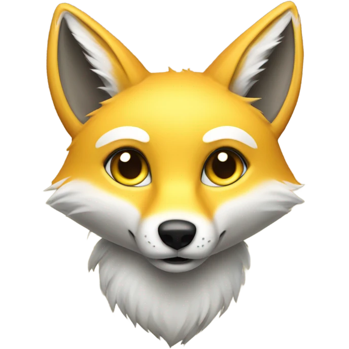 Yellow fox emoji