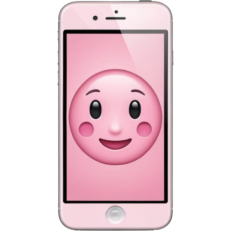 Aesthetic light pink iphone emoji