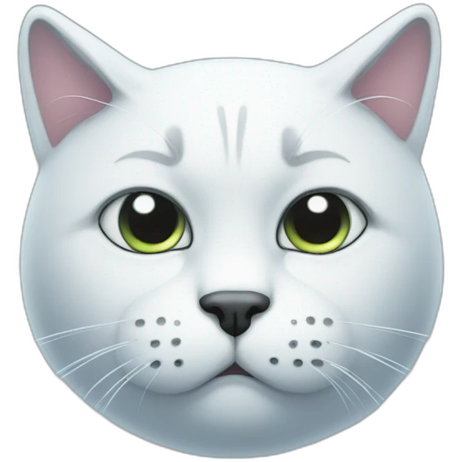 Cat iced sad emoji