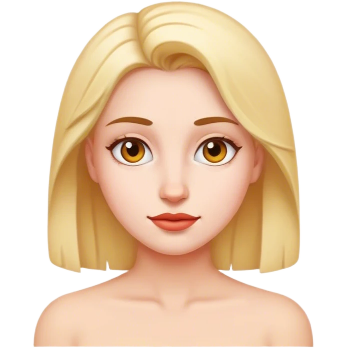 Woman shows skin emoji