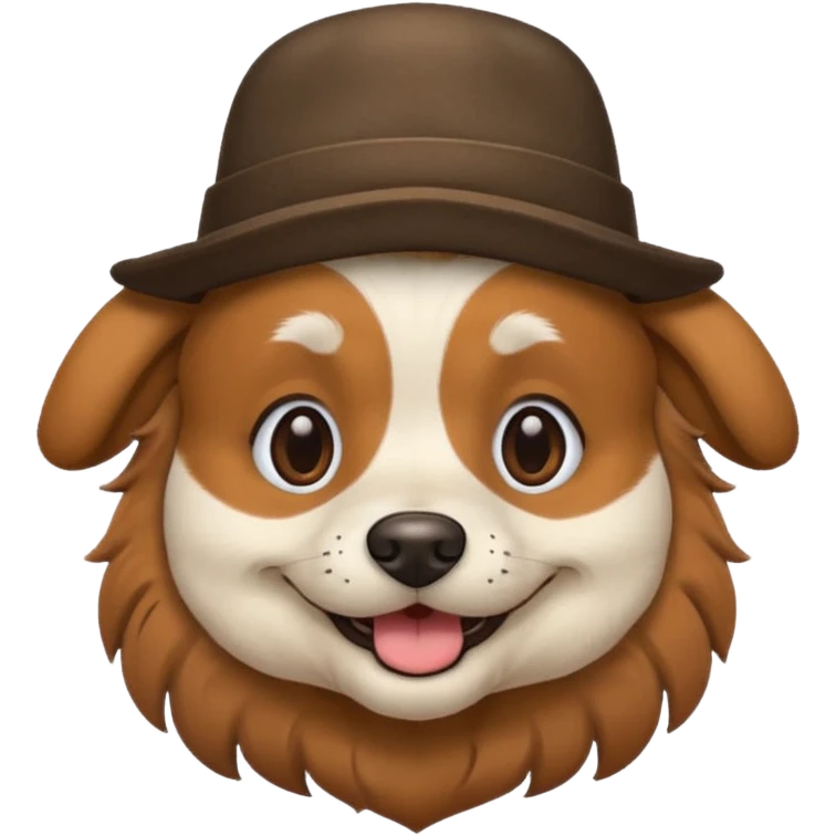 Dog with hat emoji