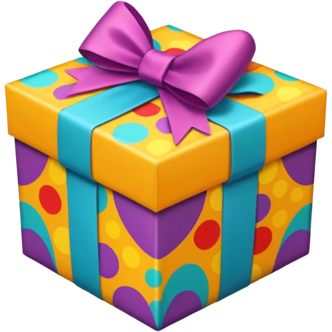 colorful gift box emoji