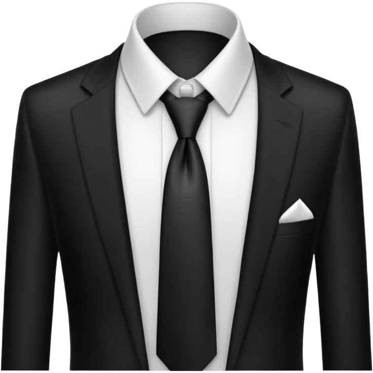 black neck tie emoji