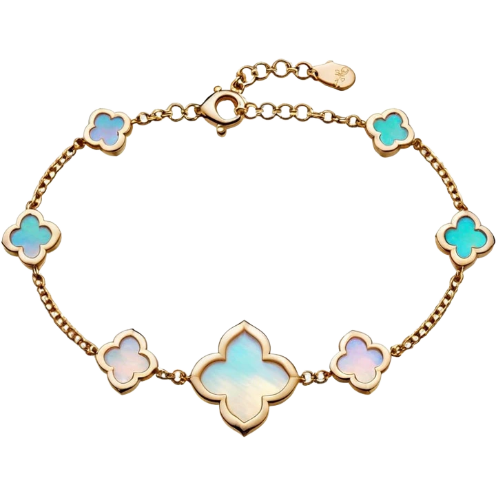 Van Cleef Vintage Alhambra bracelet in Mother of pearl emoji