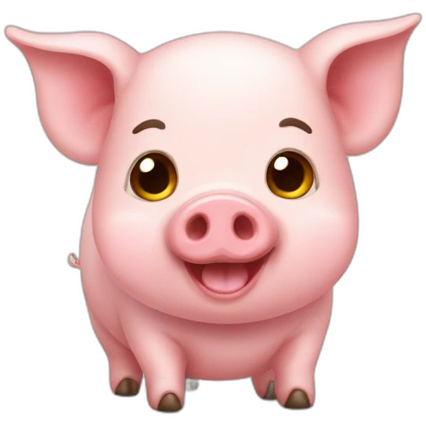 Cute pig emoji