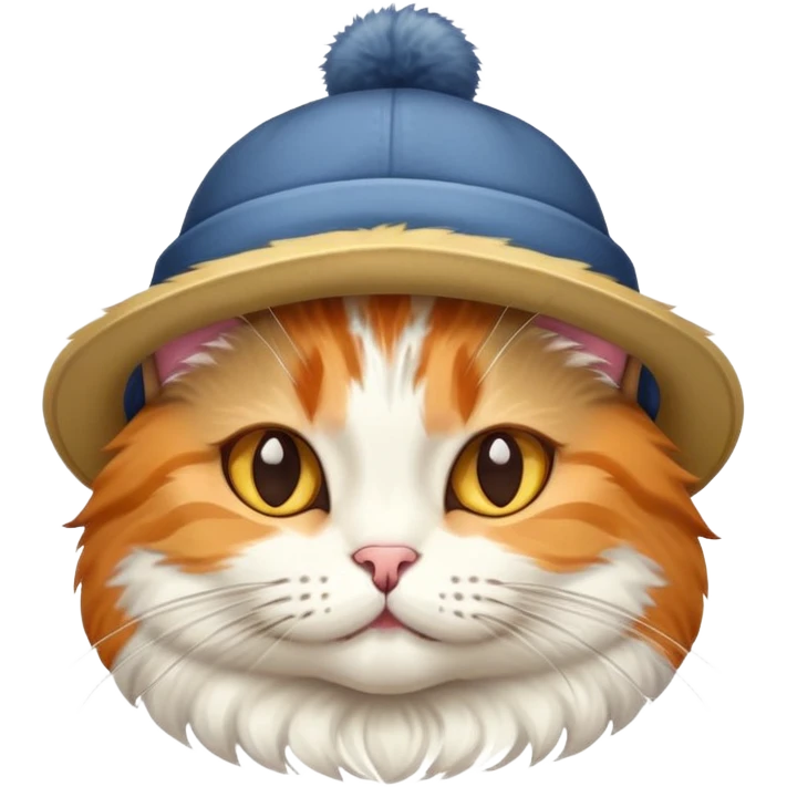 Cat wearing hat emoji