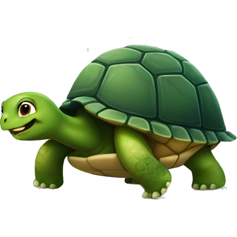 Turtle smiling emoji