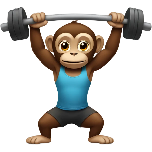 monkey working out  emoji
