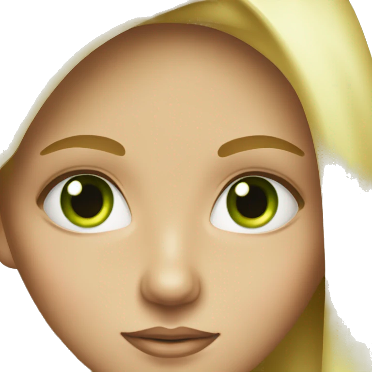 blonde girl with green eyes astrologer emoji