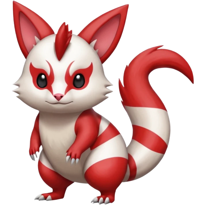 Furret-Zangoose-Fakémon-hybrid-creature (full body)  emoji