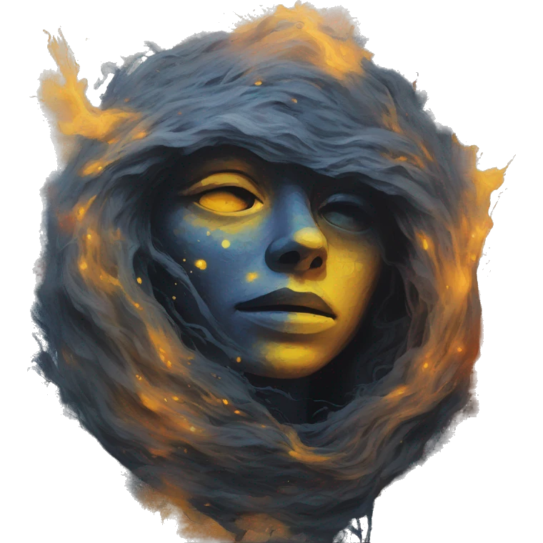 We painted our dreams on a canvas of trust, But the colors bled, and the canvas turned to dust. I'm searching for answers in the night's dark cloak, The animosity is gone in smoke. emoji