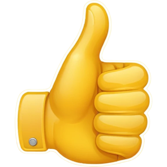 thumbs up emoji, positive and bold emoji