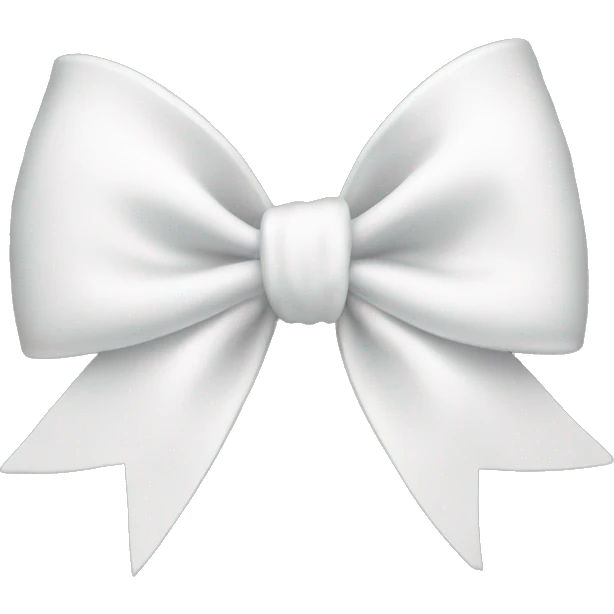 White bow emoji